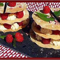 recette Millefeuille revisité aux framboises