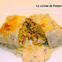 recette crêpe au saumon et poireau