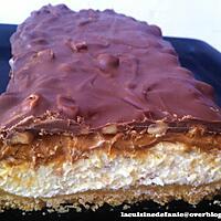 recette Tiramisu caramel, cacahuètes et chocolat façon snickers