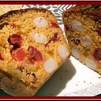 recette Cake aux poivrons marinés et surimi