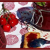 recette Confiture de Cerises et Menthe au Thermomix