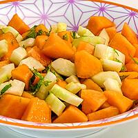 recette Salade de concombre et melon