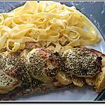 recette Escalope de veau au chèvre avec quelques rondelles de pomme