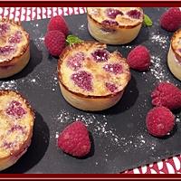 recette Minis flans pâtissiers aux framboises