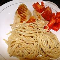 recette Poulet et spaghetti au sésame