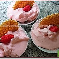 recette Mousse légère à la fraise au blender et Cooking chef (ou pas)