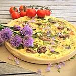 recette Tarte aux Poulet Rôti, Pois Gourmands et Champignons
