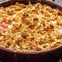 recette Crumble à la rhubarbe