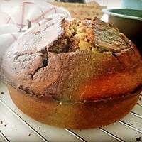 recette Gâteau au yaourt marbré chocolat /coco