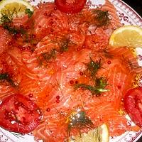 recette Carpaccio de saumon