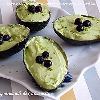 recette Mousse d'avocat au citron vert et vodka