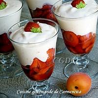 recette Mousse d'abricot à la fraise de Cyril Lignac