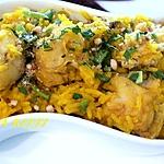 recette RIZ PILAF AU MERLAN MARINE ET LAIT DE COCO