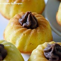 recette Muffin au lait de coco garni de ganache choco