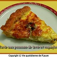 recette Tarte aux pommes de terre et roquefort