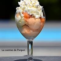 recette Glace au melon parfumé aux fleurs d'osmanthus