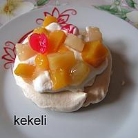 recette Pavlovas aux fruits au sirop