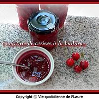 recette Confiture de cerises à la badiane