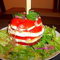 recette Mon Mille-feuilles de TOMATE MOZZARELLA