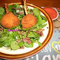 recette SALADE DE CRESSON & CROQUETTE DE POULET 974