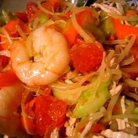 recette salade de janvier, pomelo