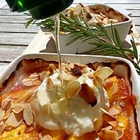 recette Ricotta rôtie au four et ses fruits jaunes au romarin