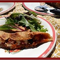 recette Calzone à l'Aubergine et Bacon