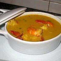 recette soupe crevettes au lait de coco