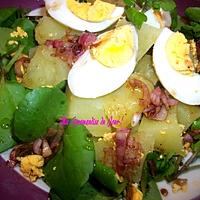 recette SALADE DE CRESSON POMME DE TERRE & ŒUF