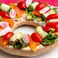 recette Couronne de pain aux légumes d'été