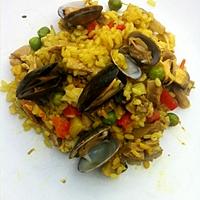 recette Riz pilaf poulet et fruits de mer