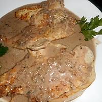 recette Escalope de dinde au roquefort