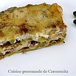 recette Lasagne aux poireaux, jambon et Gorgonzola
