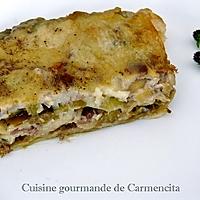 recette Lasagne aux poireaux, jambon et Gorgonzola