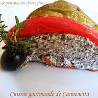 recette Charlotte de poivrons et chèvre frais