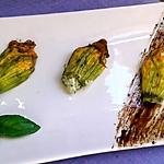 recette Fleurs de courgettes farcies