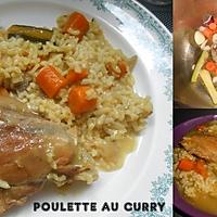 recette POULETTE AU CURRY