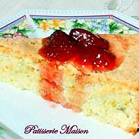 recette Gateau aux amandes et son coulis de fraises