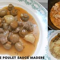 recette GESIERS DE POULET SAUCE MADERE