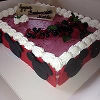 recette ENTREMET AUX FRUITS ROUGES.