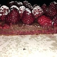 recette TARTE FRAMBOISE CHOCOLAT.