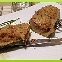 recette Courgettes farcies au thon et à la tomate