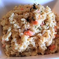 recette Risotto au saumon fumé