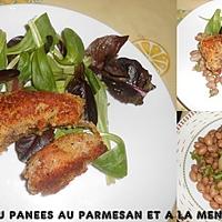 recette COTES D'AGNEAU PANEES AU PARMESAN