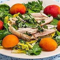 recette Salade de poulet aux abricots et aux fines herbes