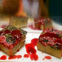 recette blondies aux framboises