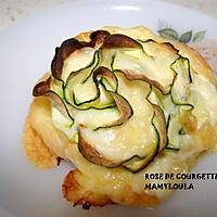 recette Roses de courgette.