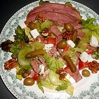 recette SALADE COMPOSEE A LA LANGUE DE PORC