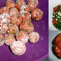 recette MINI BOULETTES DE VIANDE A L'ORIENTALE