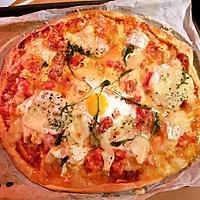 recette Pizza au poulet chèvre et camembert